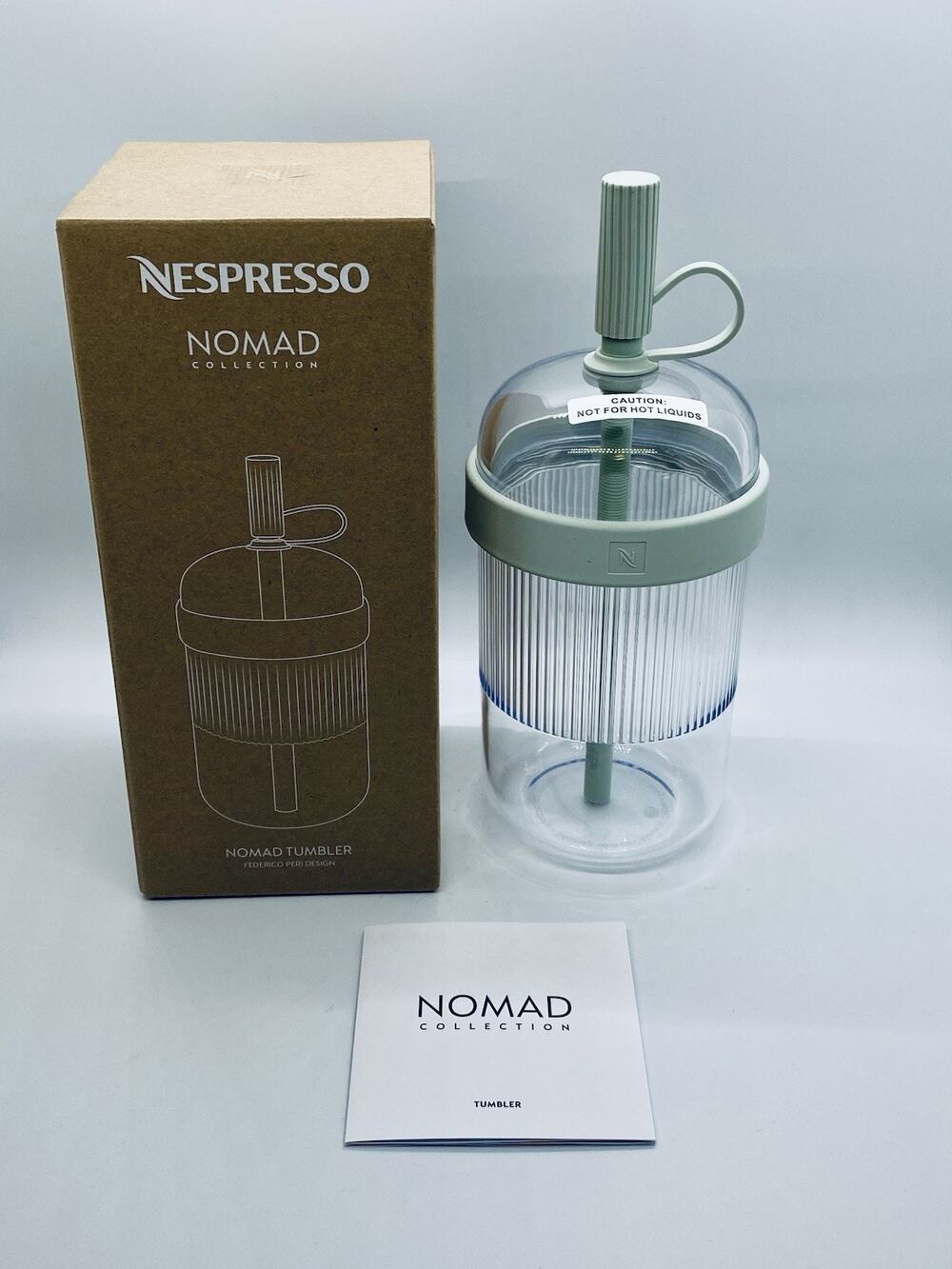 Nespresso Aquamarine Travel Tumbler Limited Edition With Box And Instructions
